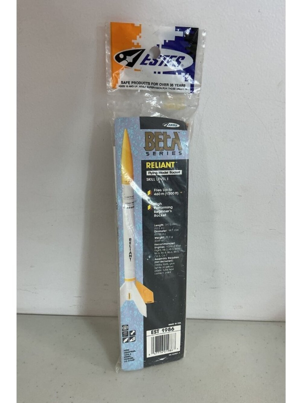 Estes Flying Model Rocket Kit Beginner Set New Sealed